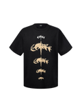 LUMINOUS DAWN FADED GOLD PRINT T-SHIRT