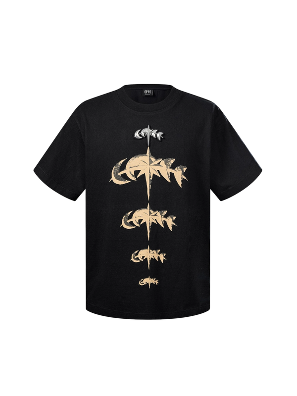 CAMISETA FADED GOLD PRINT LUMINOUS DAWN