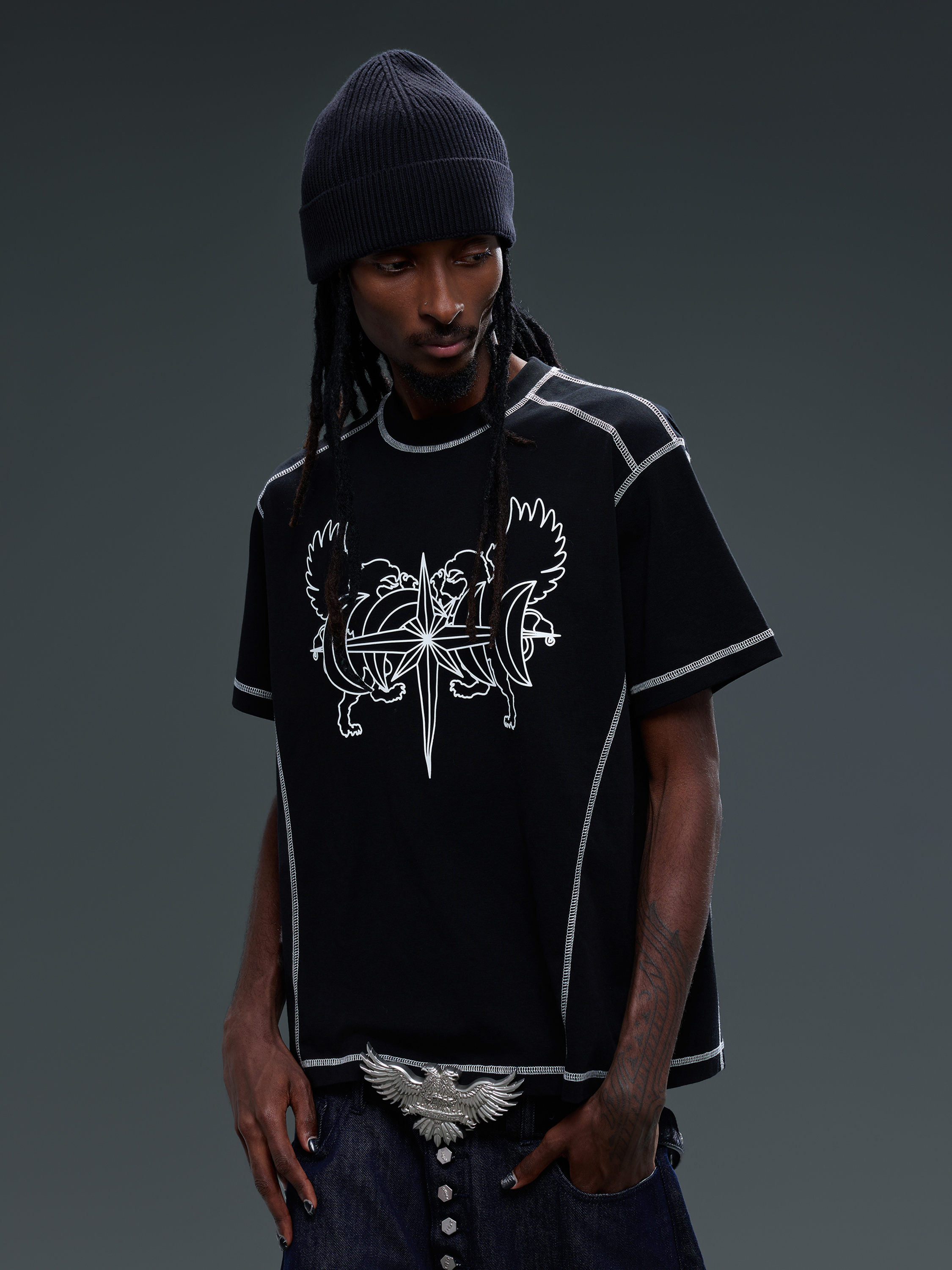 LUMINOUS DAWN DOUBLE-HEADED EAGLE S/S TEE