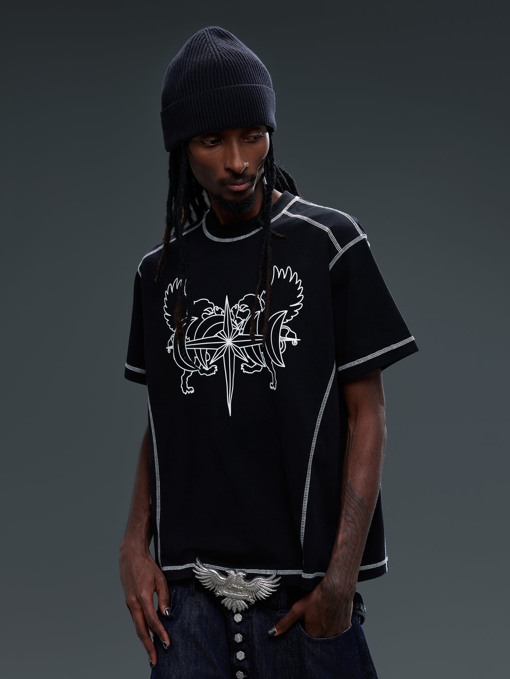 LUMINOUS DAWN DOUBLE-HEADED EAGLE S/S TEE
