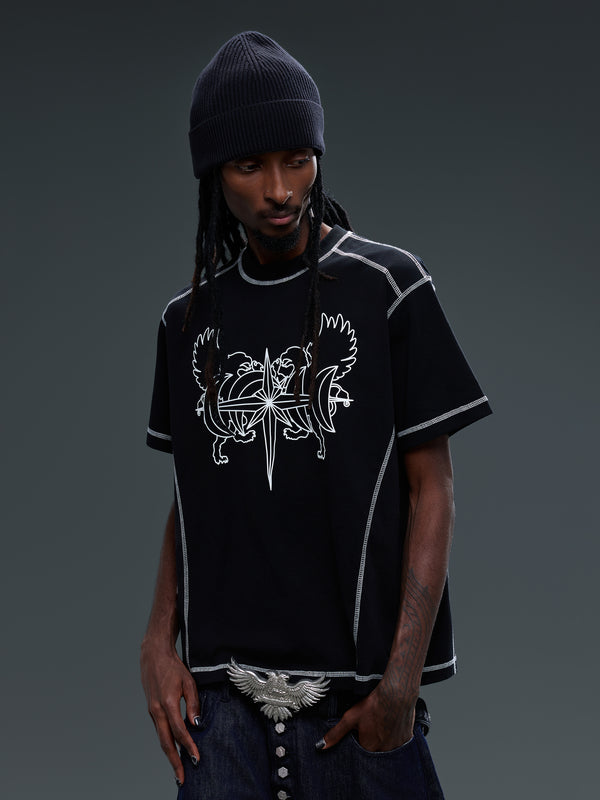 LUMINOUS DAWN DOUBLE-HEADED EAGLE S/S TEE