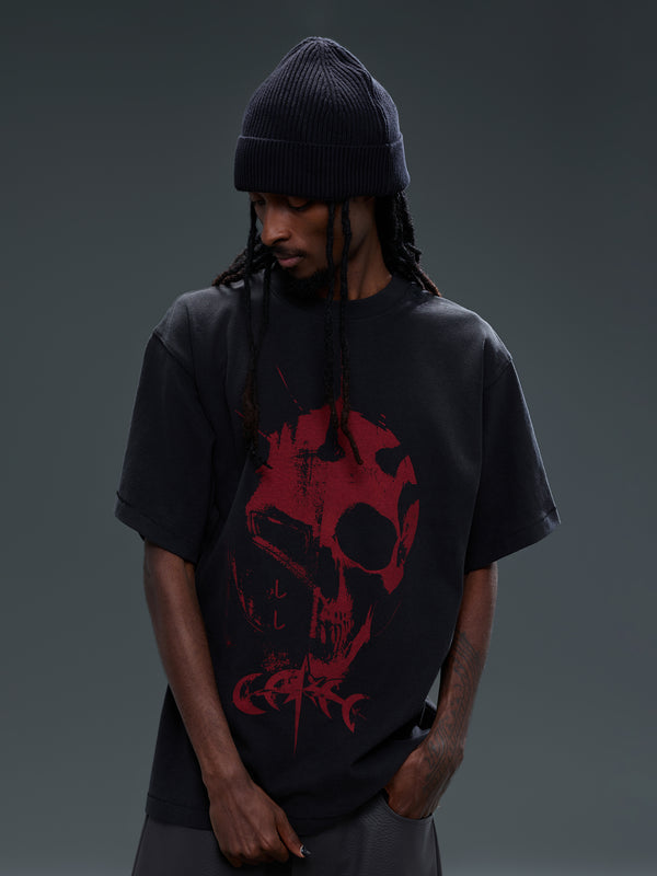 LUMINOUS DAWN GHOST&KNIGHT DISTRESSED S/S TEE