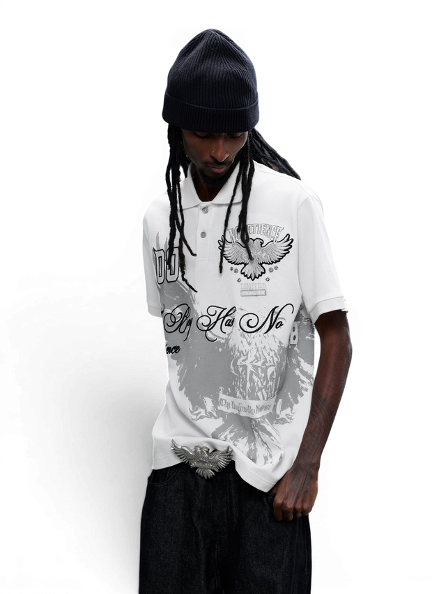 DOUBLE-HEADED EAGLE EMBROIDERED POLO