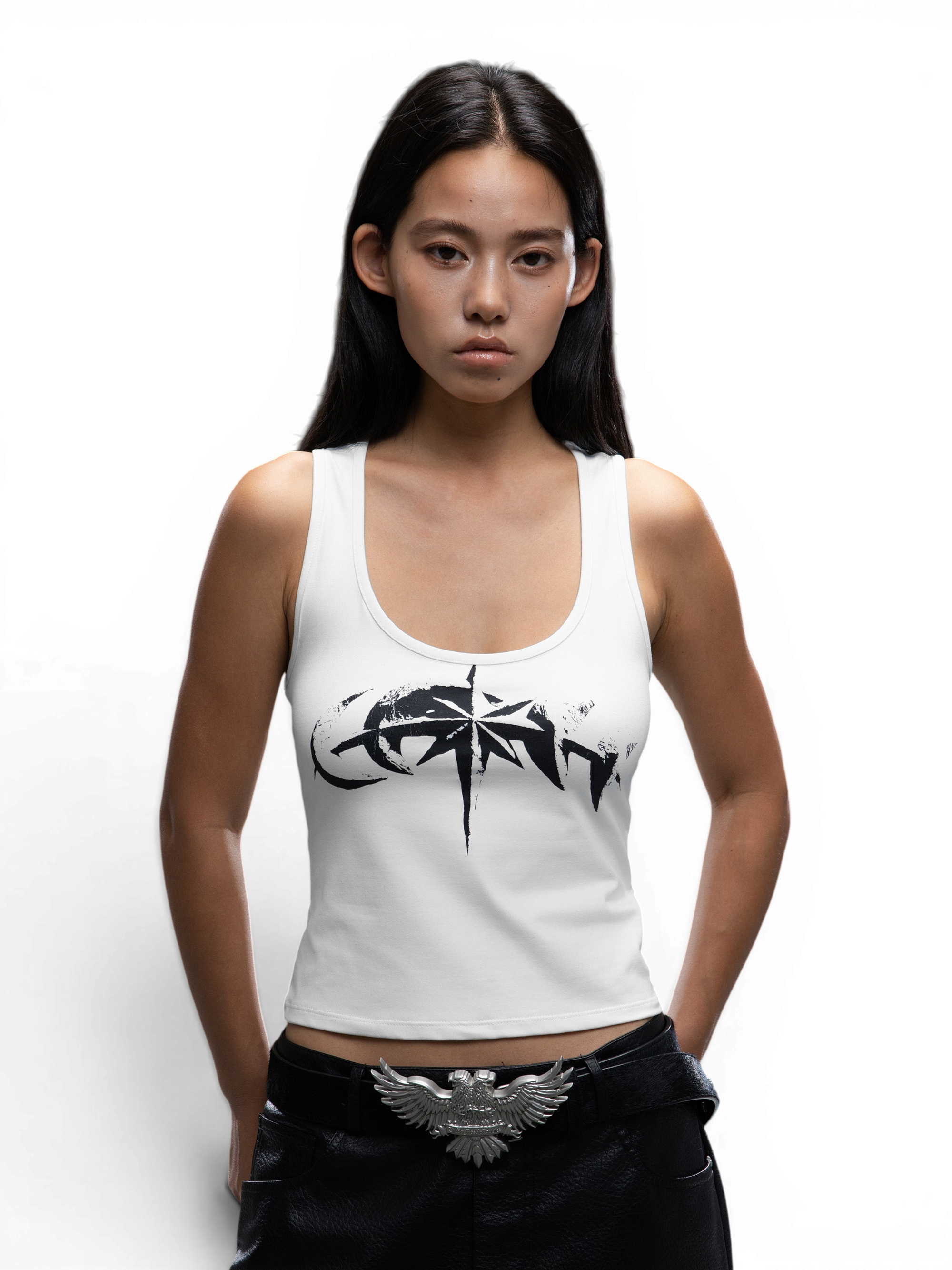 TBHNP Luminous Dawn women's bodycon tank top — streetwear fitted tank
