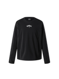 TBHNP Luminous Dawn sculpted mesh-panel long sleeve tee with metallic astral emblem — gothic streetwear
