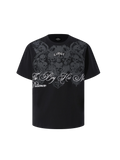 TBHNP Luminous Dawn baroque skull cotton raglan T-shirt — men's streetwear graphic tee