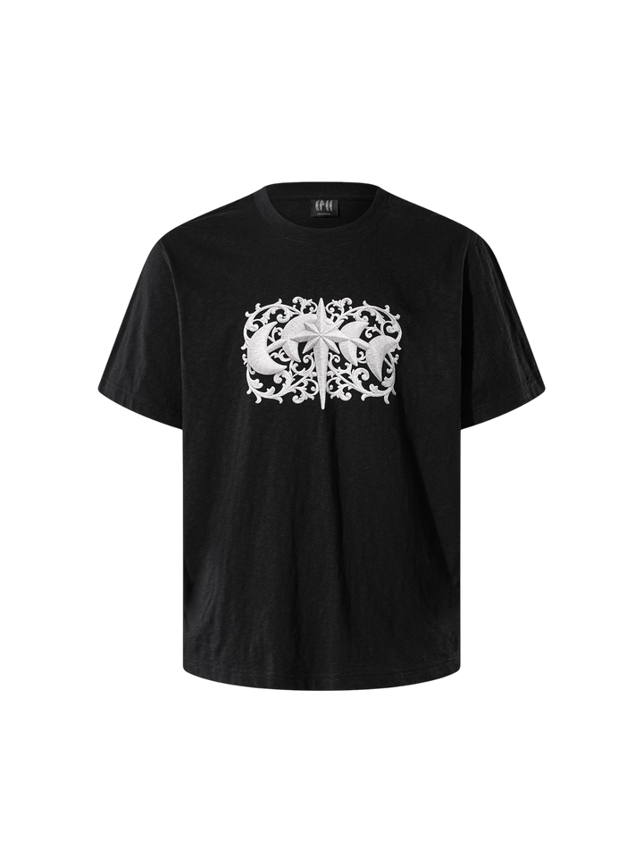 LUMINOUS DAWN BAROQUE EMBROIDERED T-SHIRT