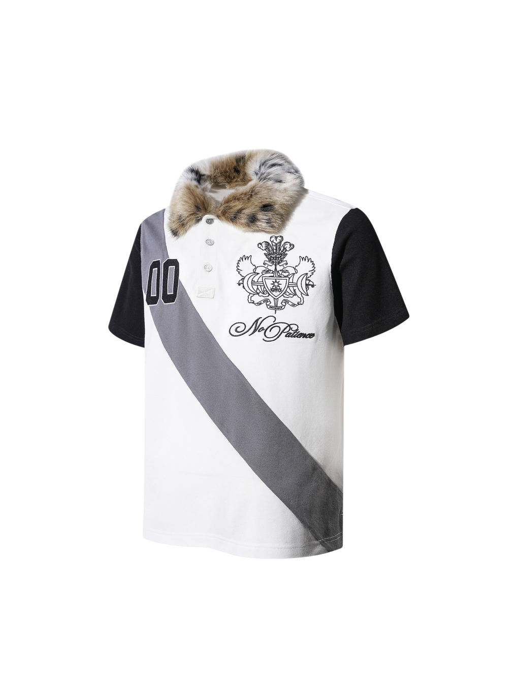 LUMINOUS DAWN DOUBLE-HEADED EAGLE EMBROIDERED POLO SHIRT
