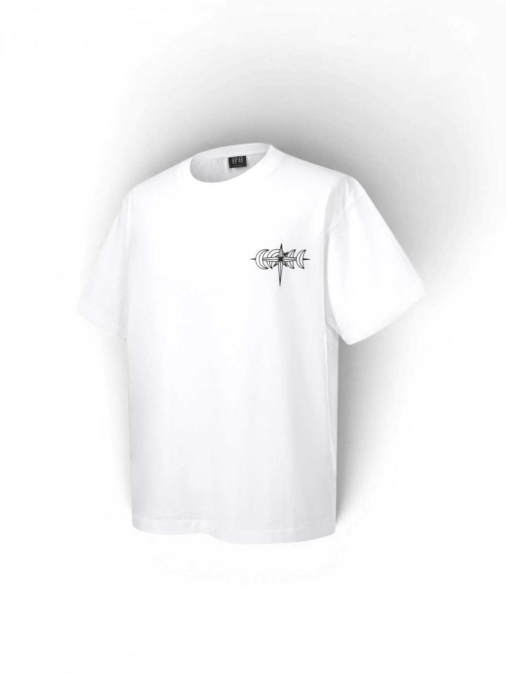 LUMINOUS DAWN SPECTER FLOCKED LOGO T-SHIRT