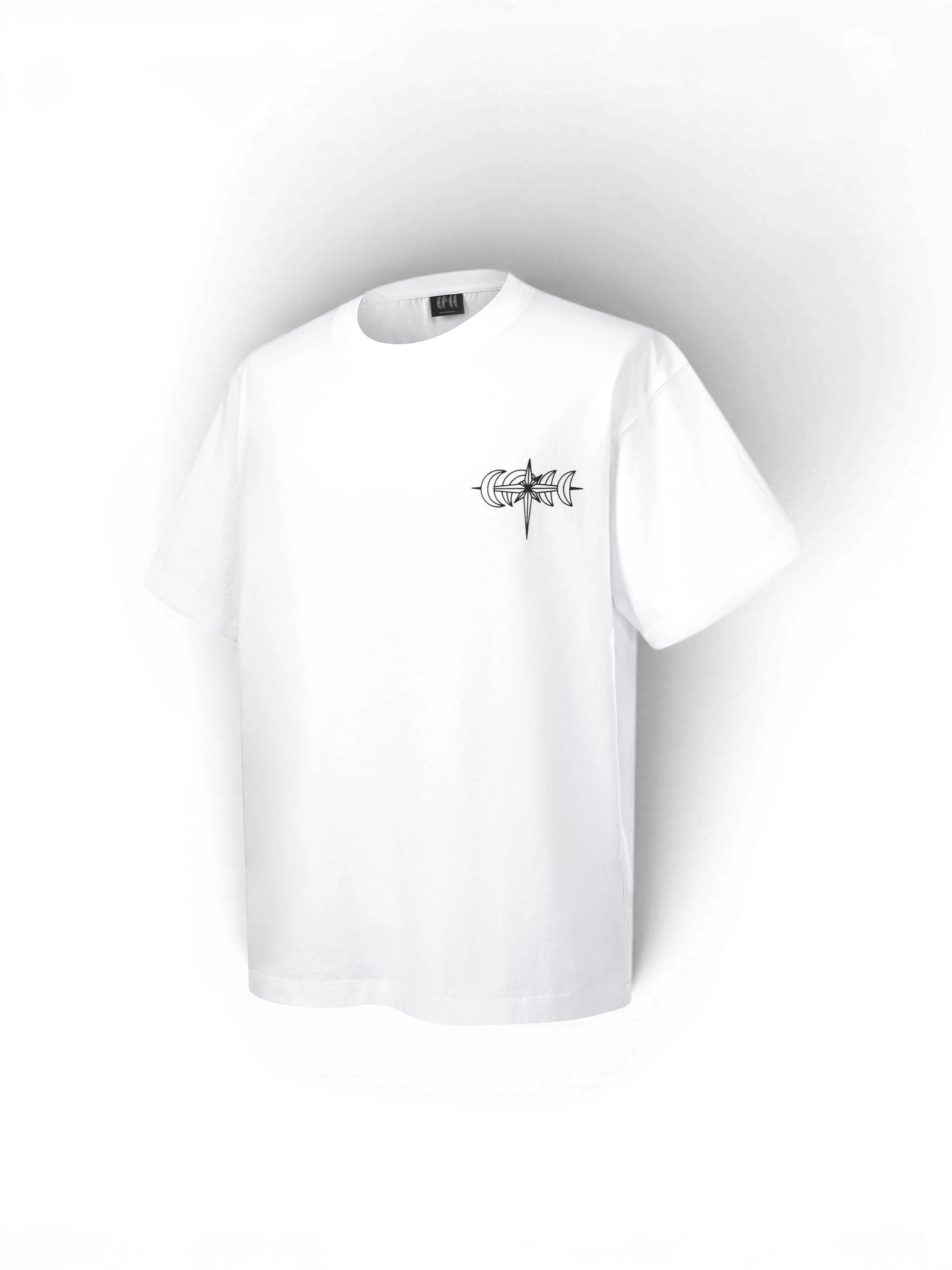 TBHNP Luminous Dawn specter flocked logo cotton t-shirt — men's streetwear graphic tee