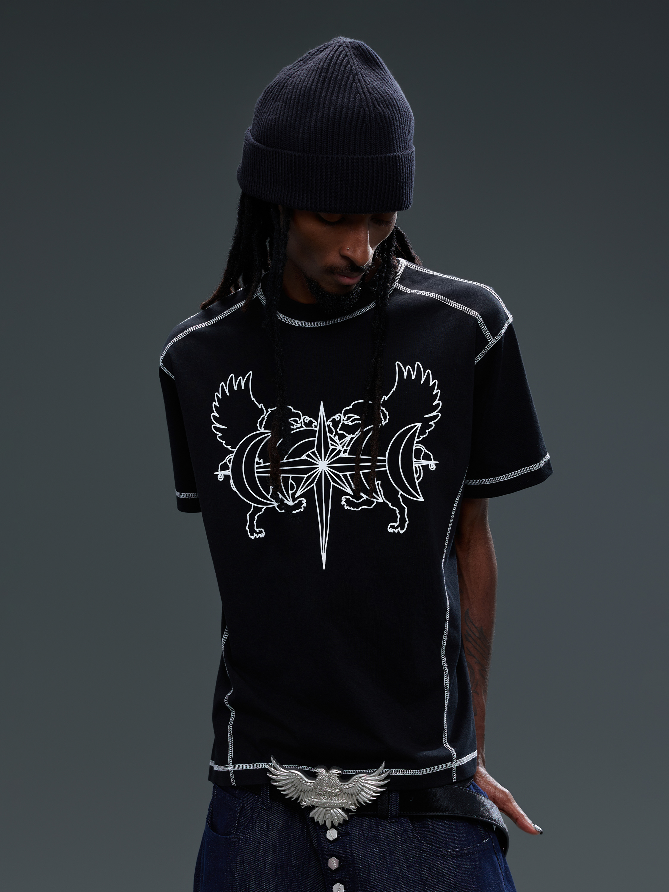 LUMINOUS DAWN DOUBLE-HEADED EAGLE S/S TEE