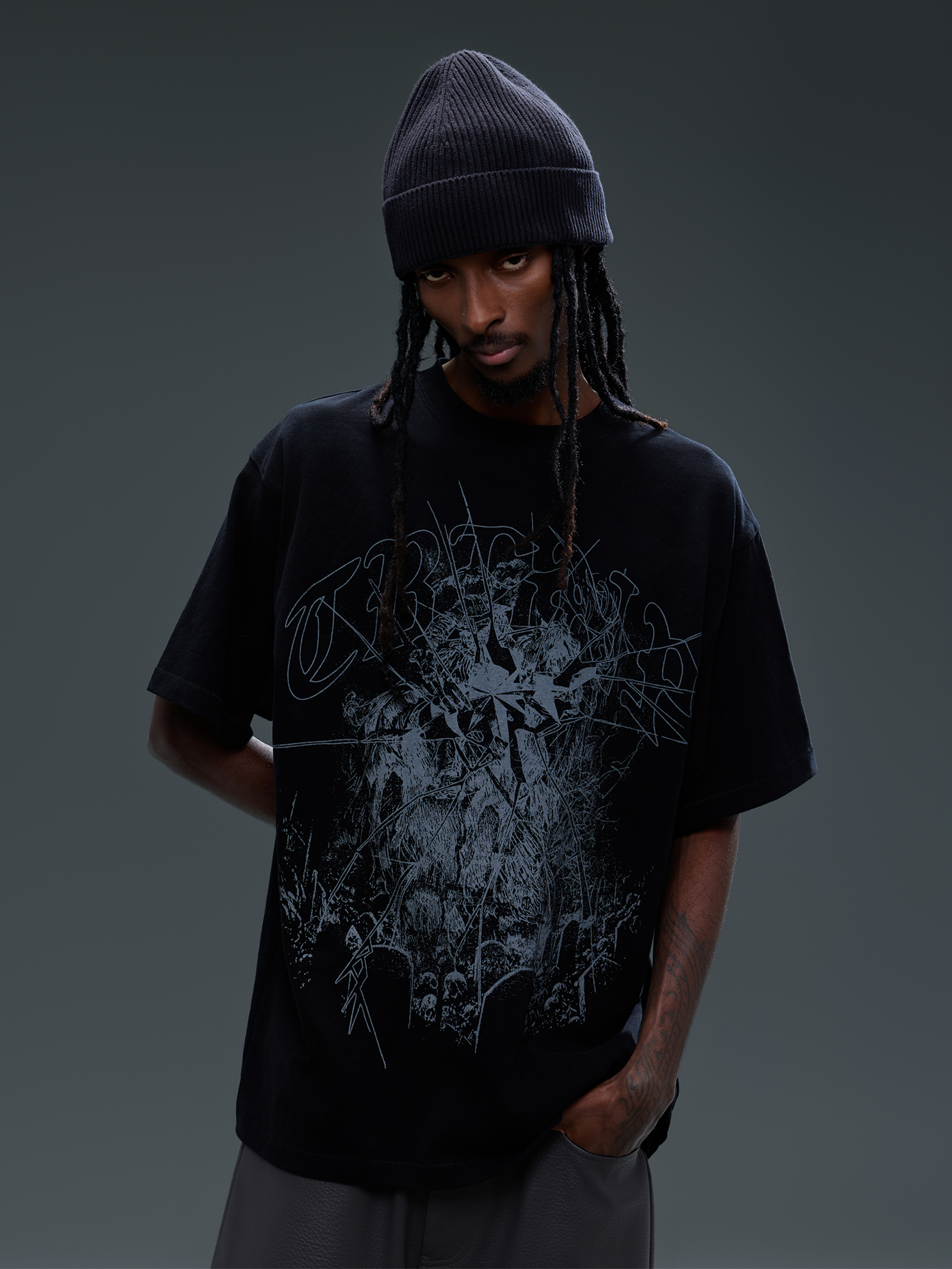 LUMINOUS DAWN BROKEN RUINS PRINT S/S TEE