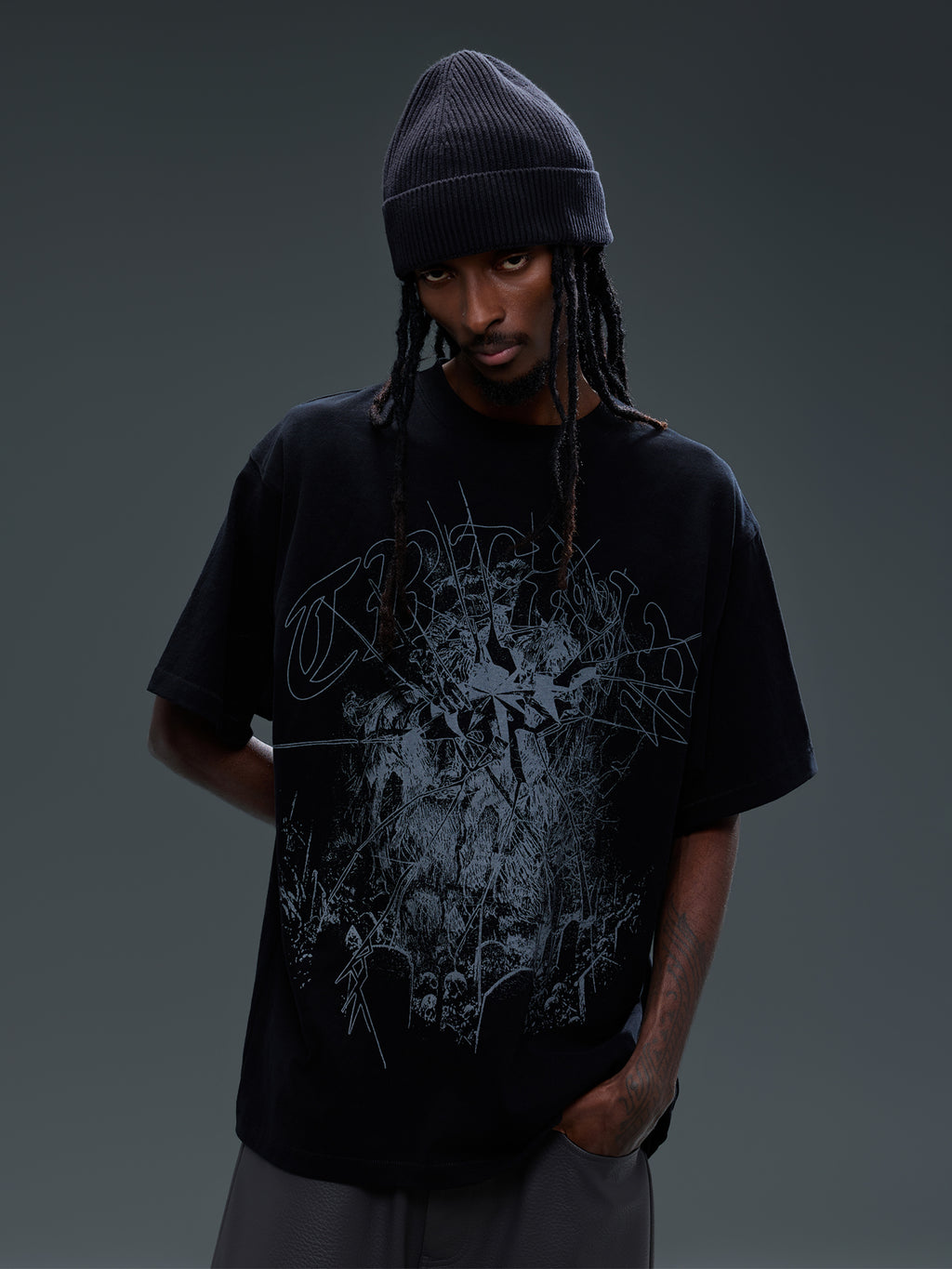 LUMINOUS DAWN BROKEN RUINS PRINT S/S TEE