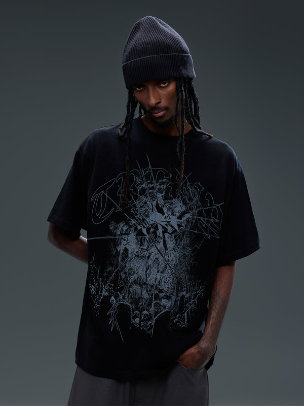 LUMINOUS DAWN BROKEN RUINS PRINT S/S TEE