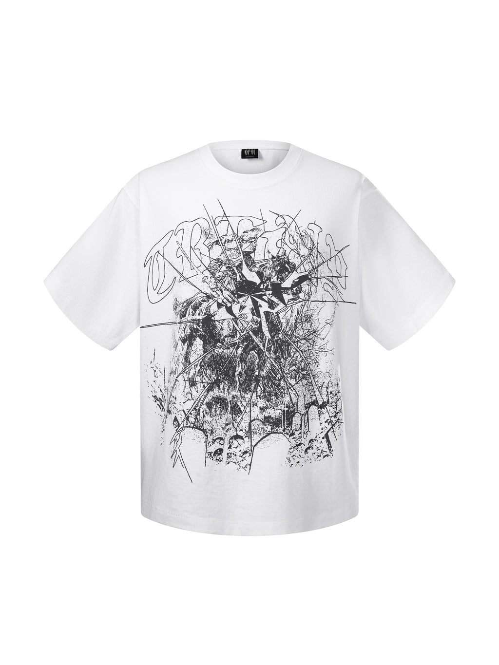 LUMINOUS DAWN BROKEN RUINS PRINT S/S TEE