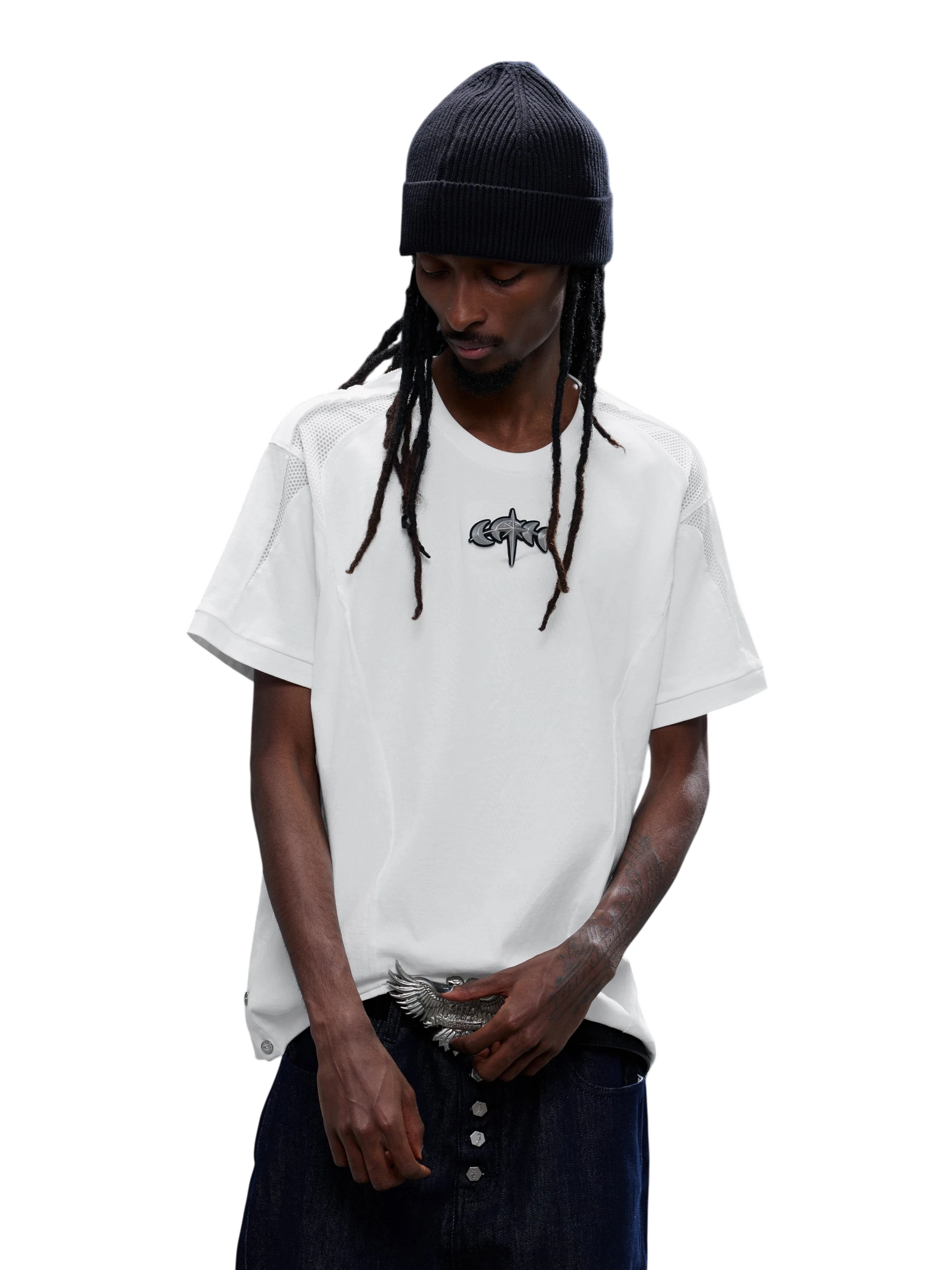 TBHNP Luminous Dawn sculpted structured cotton t-shirt — men's streetwear tee