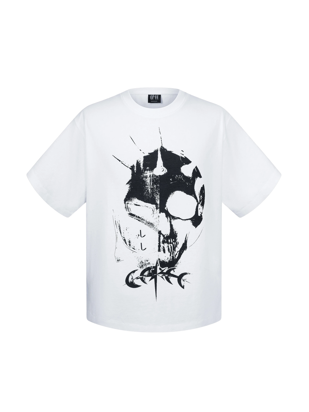 LUMINOUS DAWN GHOST & KNIGHT DISTRESSED T-SHIRT