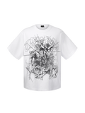 TBHNP Luminous Dawn broken ruins print cotton t-shirt — men's streetwear graphic tee