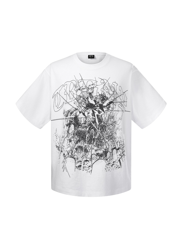 BROKEN RUINS PRINT T-SHIRT