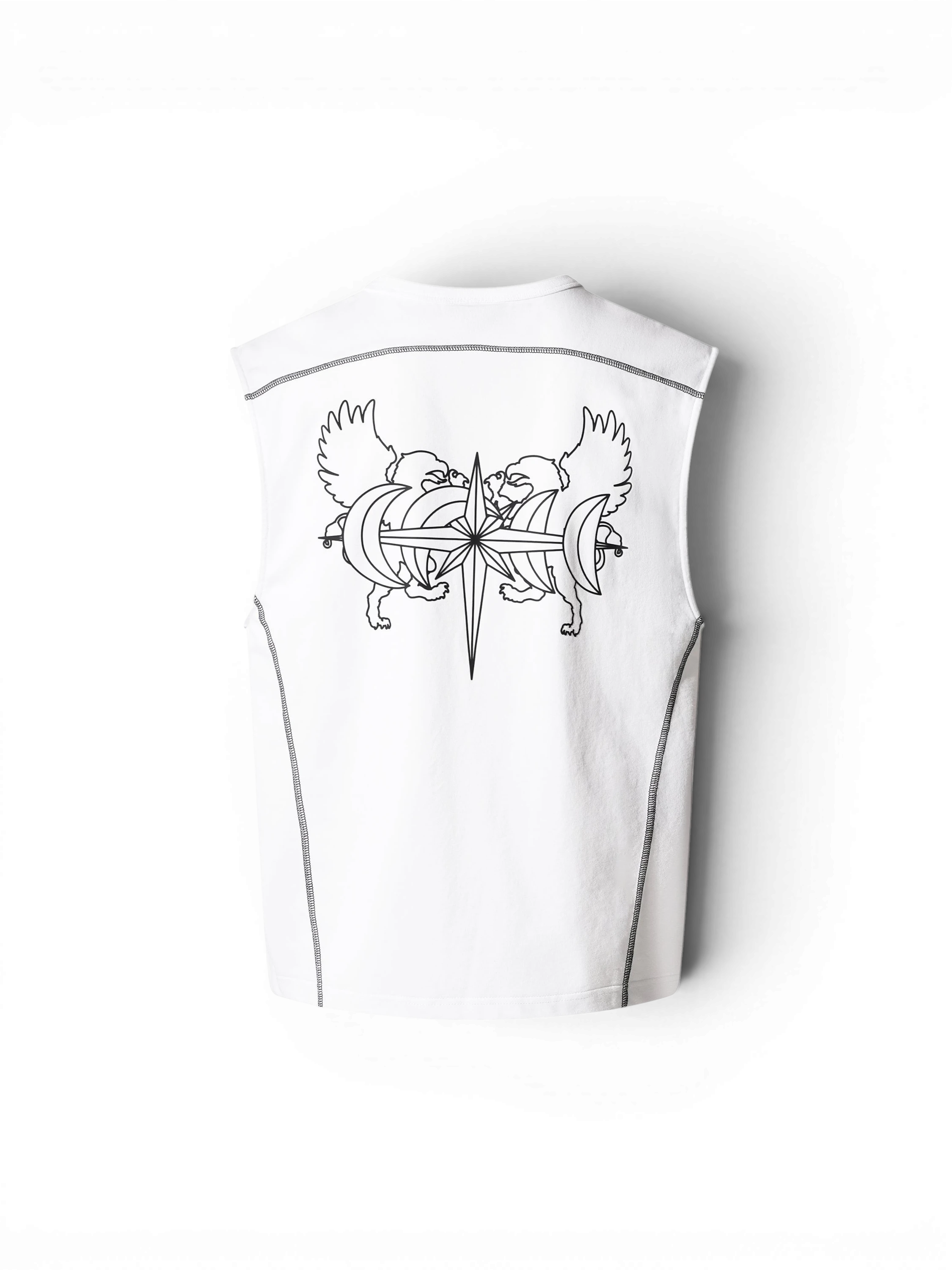 LUMINOUS DAWN DOUBLE-HEADED EAGLE SLEEVELESS TEE