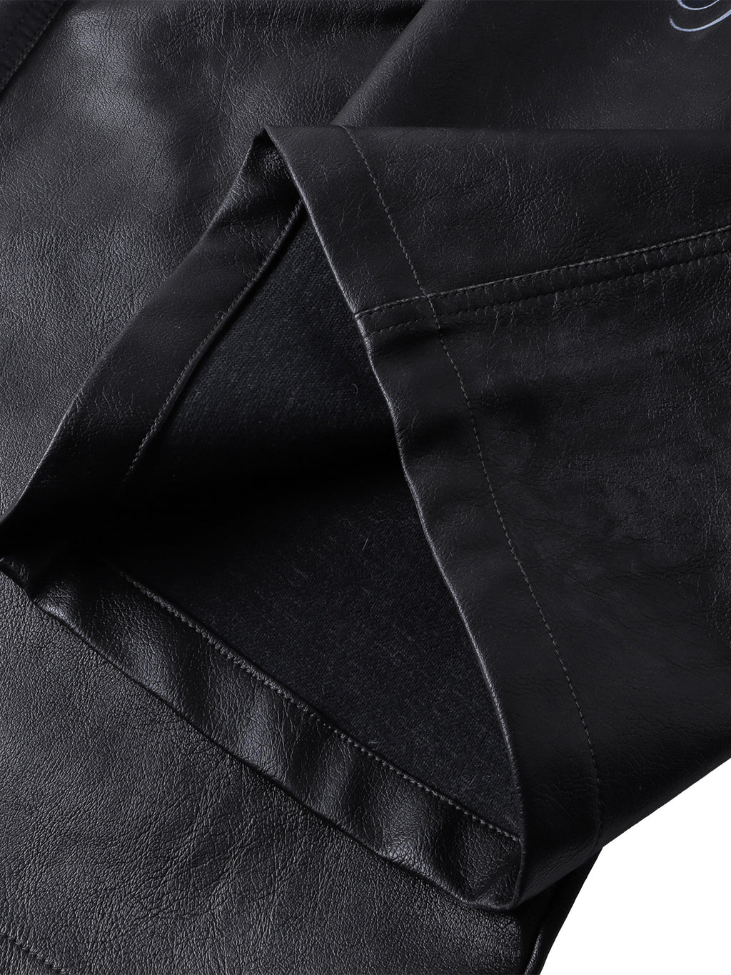 LUMINOUS DAWN KNIGHT&PEGASUS PRINTED LEATHER PANTS