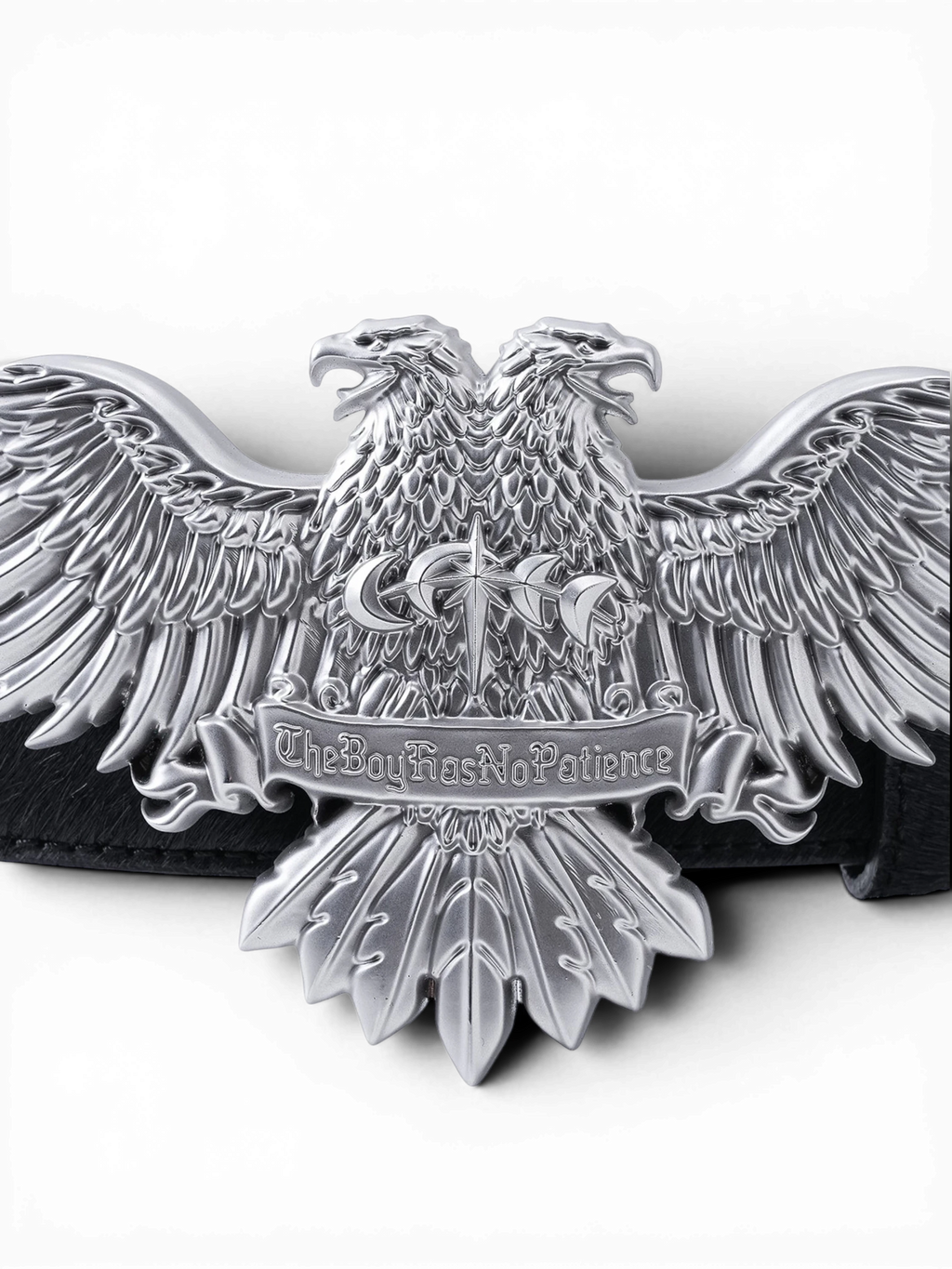 LUMINOUS DAWN DOUBLE-HEADED EAGLE LEATHER BELT