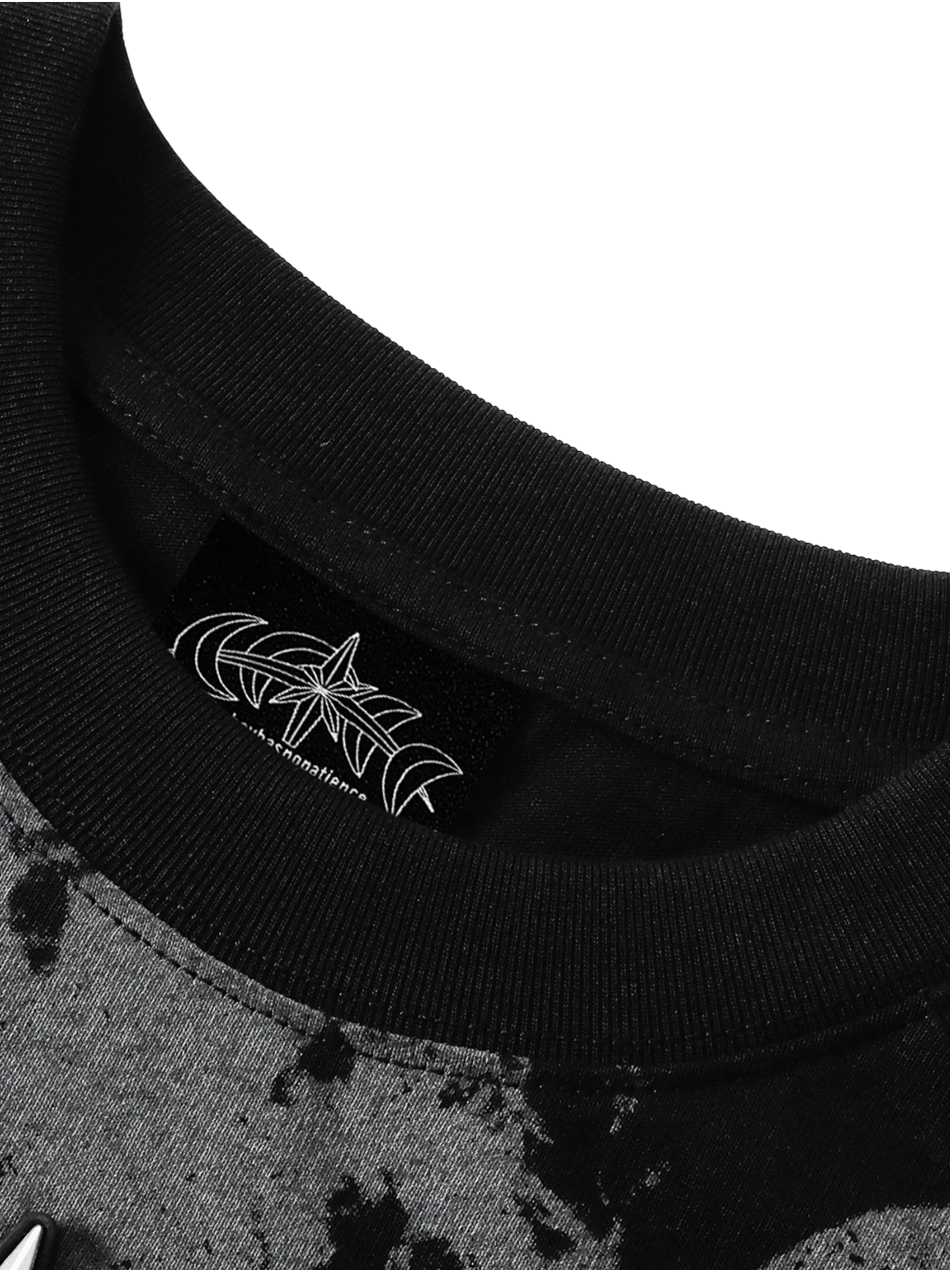 TBHNP Luminous Dawn baroque skull cotton raglan T-shirt — men's streetwear graphic tee