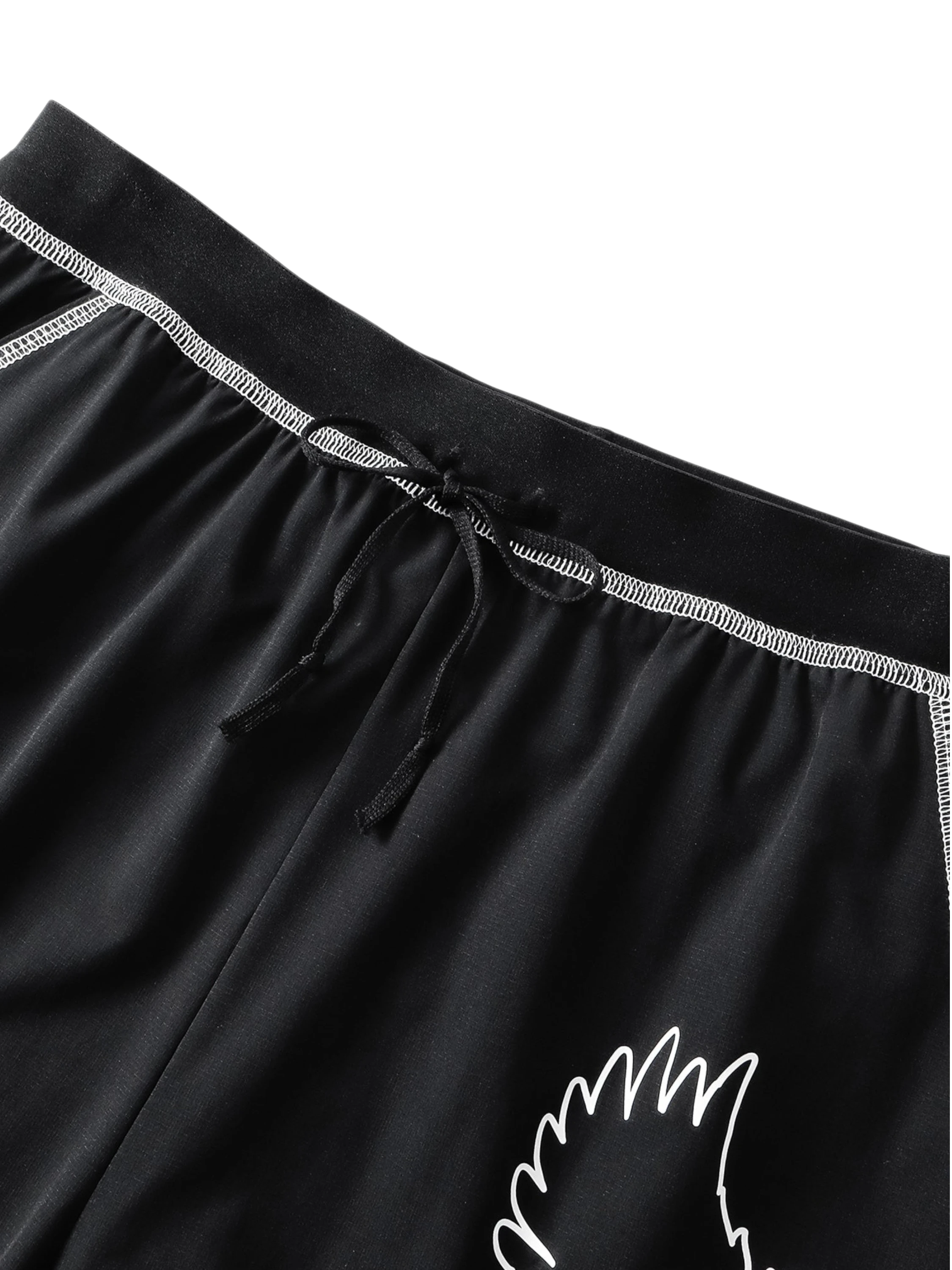 TBHNP Luminous Dawn double-headed eagle layered sports shorts — men's streetwear shorts