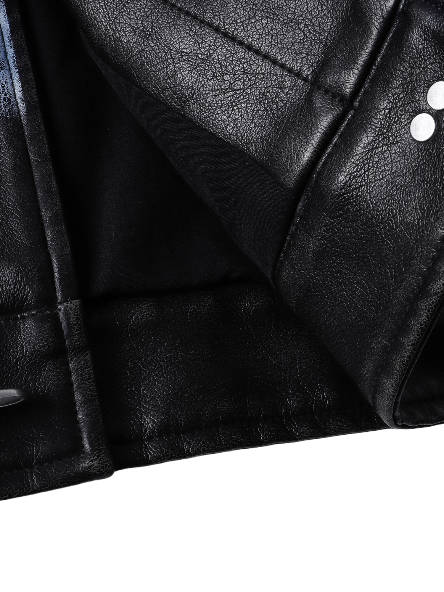 LUMINOUS DAWN KNIGHT&PEGASUS PRINTED LEATHER JACKET