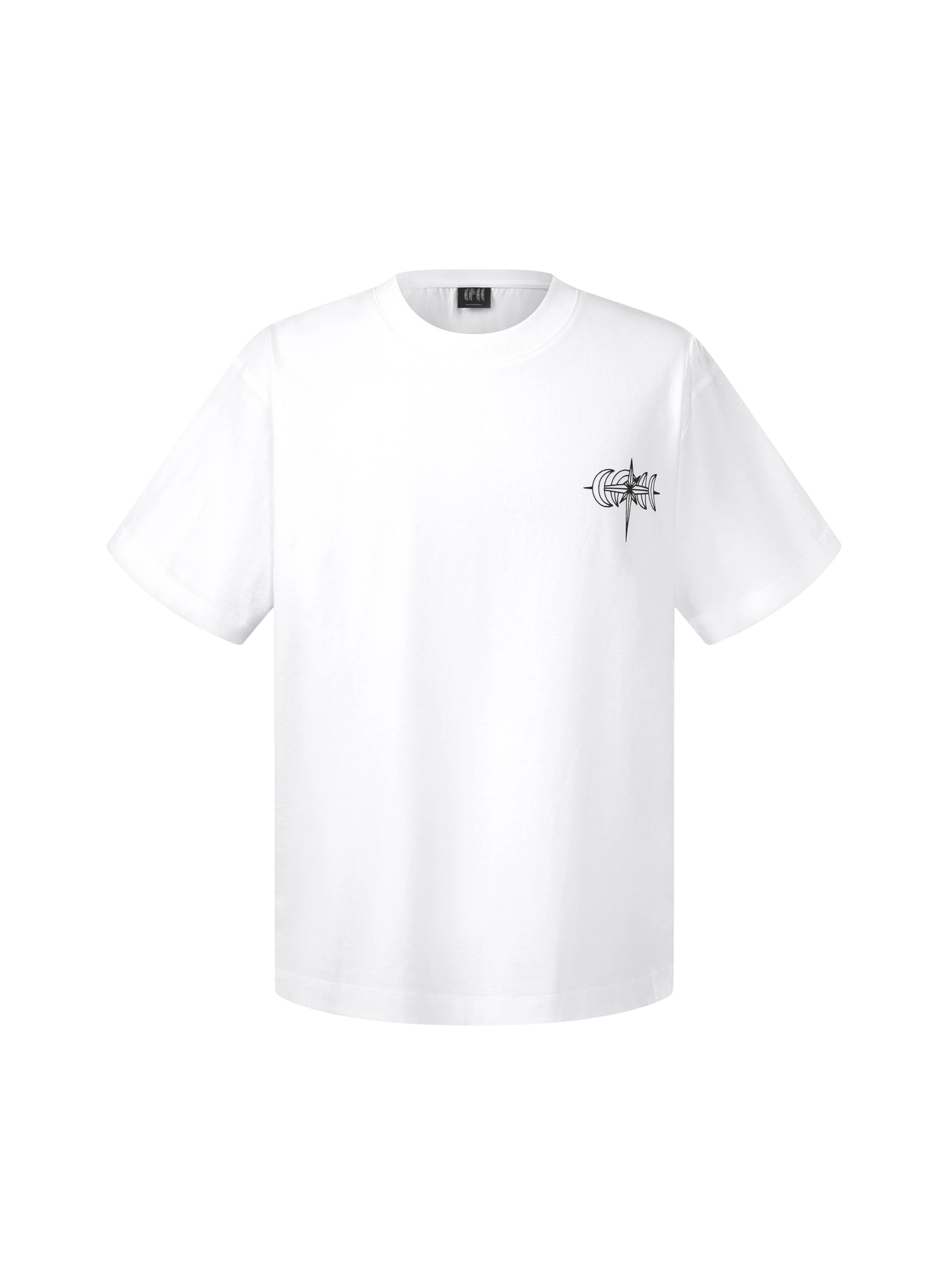 TBHNP Luminous Dawn specter flocked logo cotton t-shirt — men's streetwear graphic tee