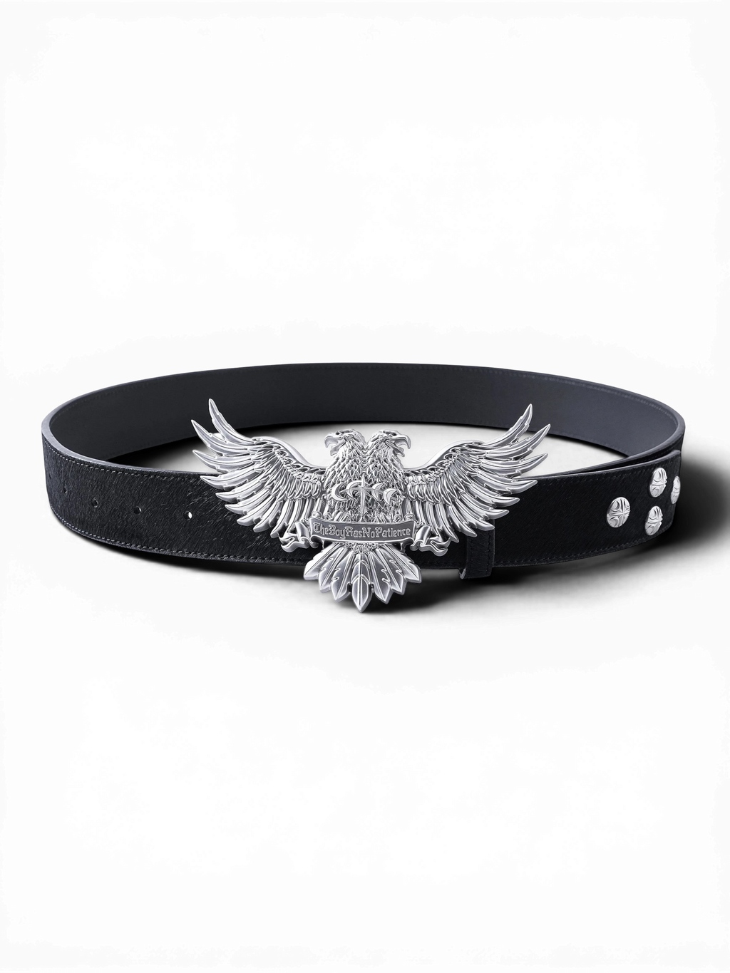 LUMINOUS DAWN DOUBLE-HEADED EAGLE LEATHER BELT