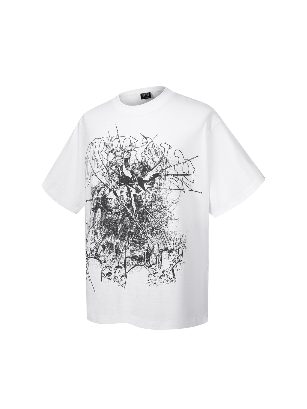 LUMINOUS DAWN BROKEN RUINS PRINT S/S TEE