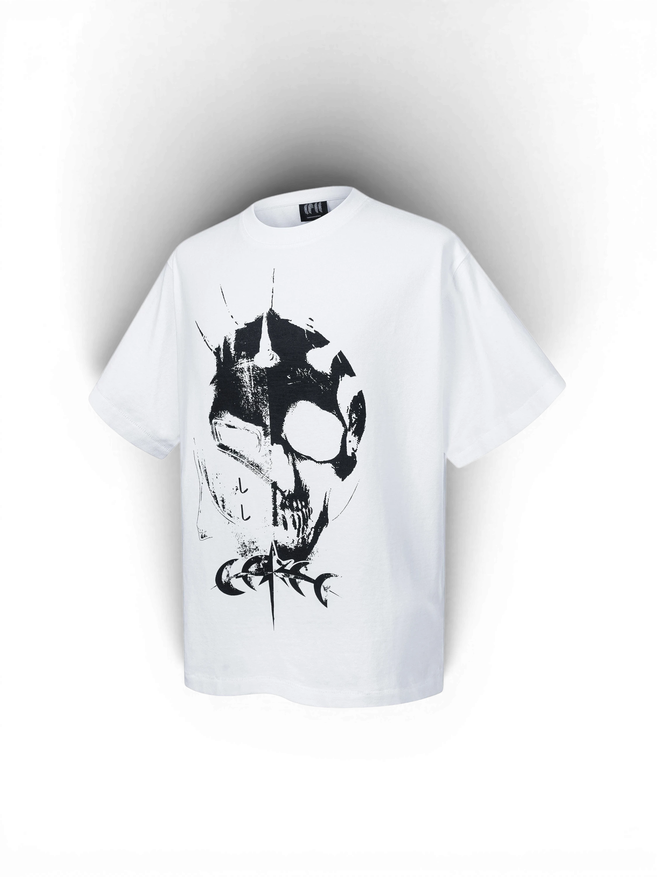 LUMINOUS DAWN GHOST & KNIGHT DISTRESSED T-SHIRT