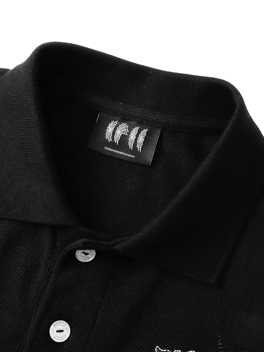 LUMINOUS DAWN DOUBLE-HEADED EAGLE EMBROIDERED POLO SHIRT