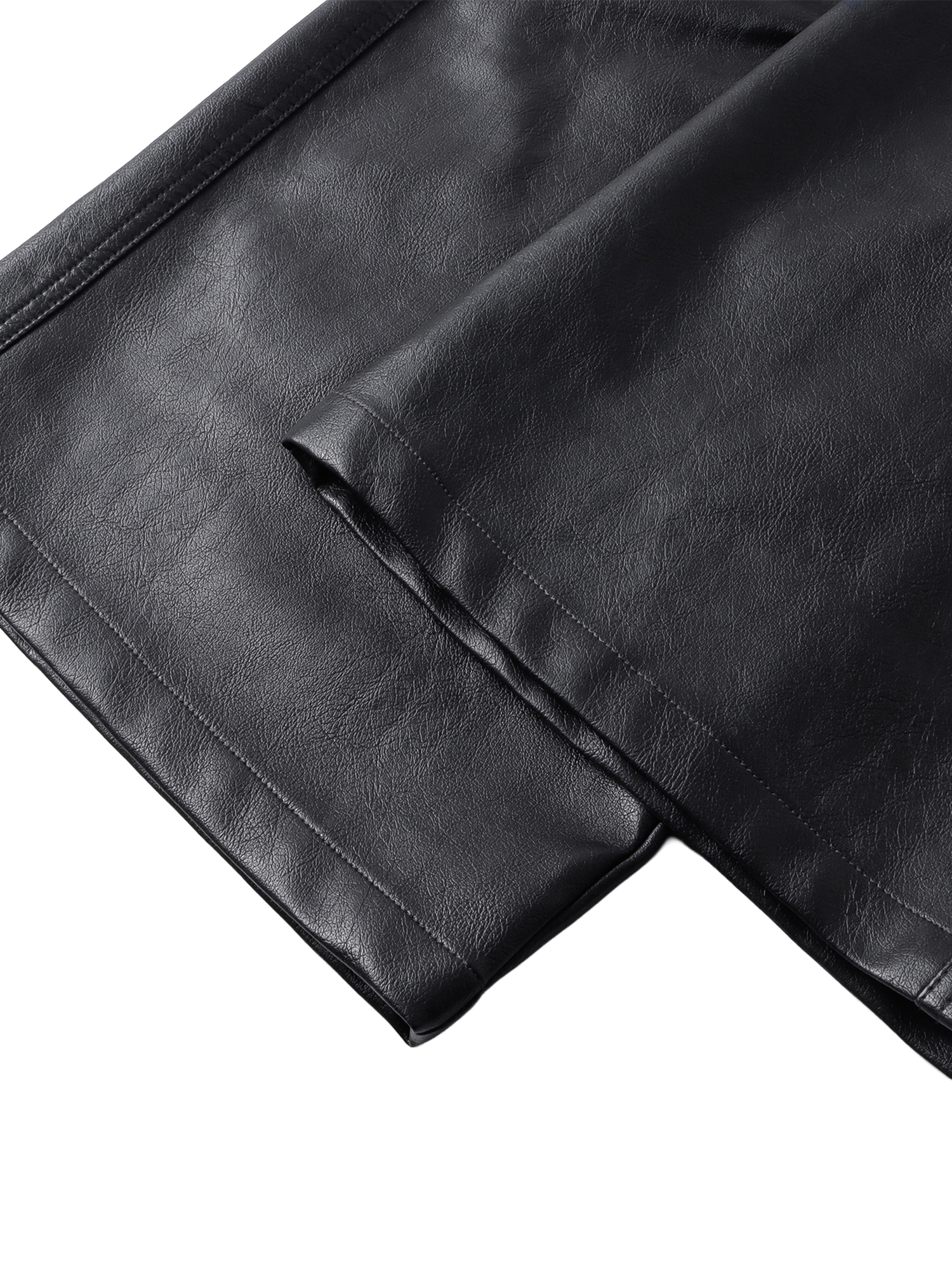 LUMINOUS DAWN KNIGHT&PEGASUS PRINTED LEATHER PANTS