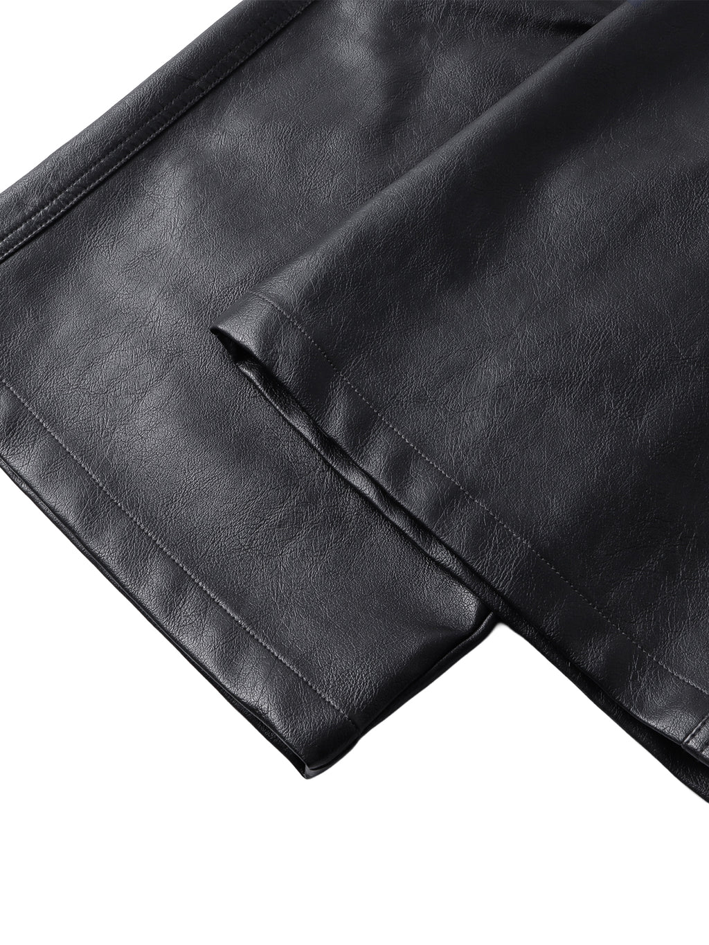 LUMINOUS DAWN KNIGHT&PEGASUS PRINTED LEATHER PANTS