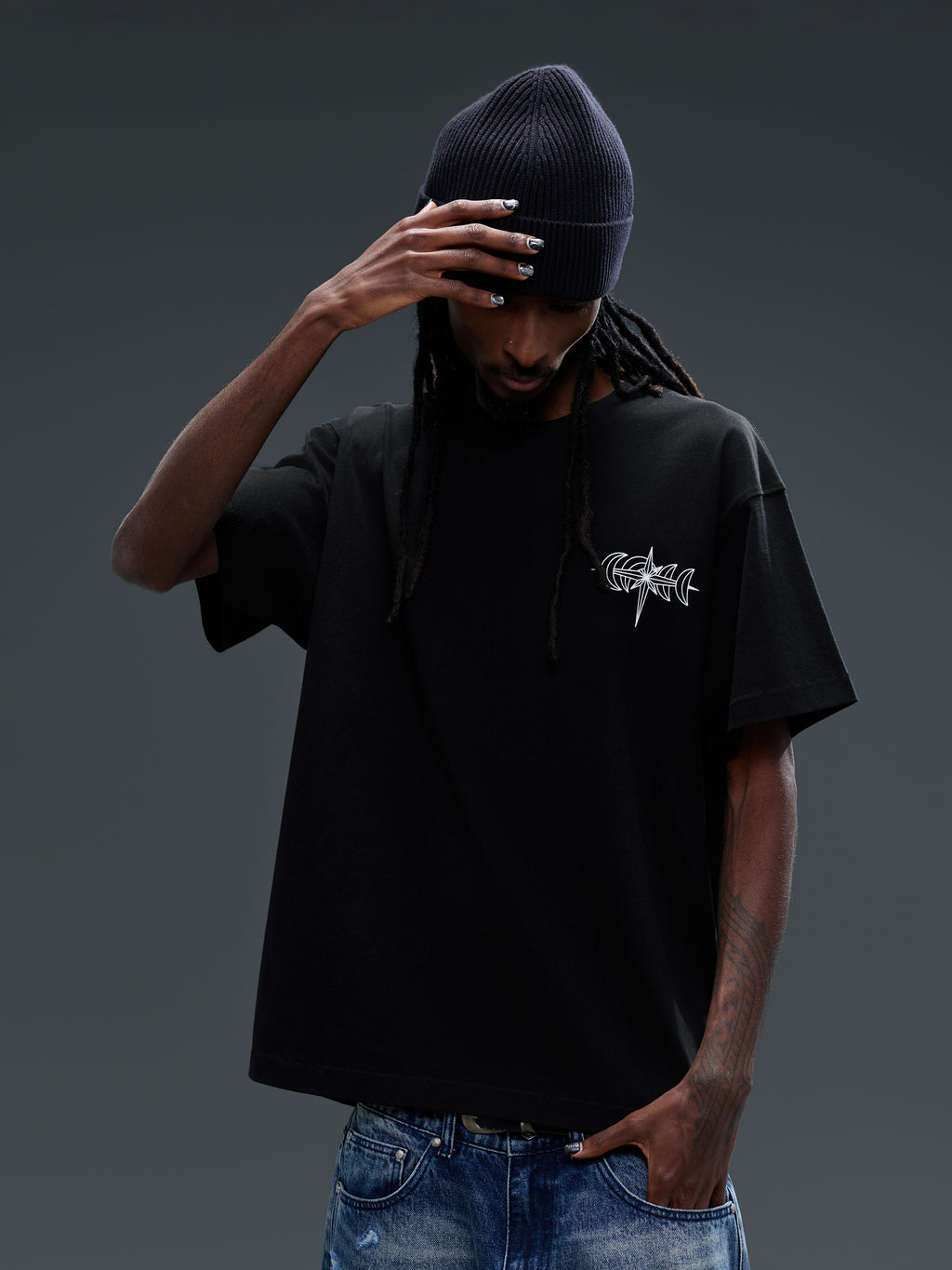 LUMINOUS DAWN SPECTER FLOCKED S/S TEE