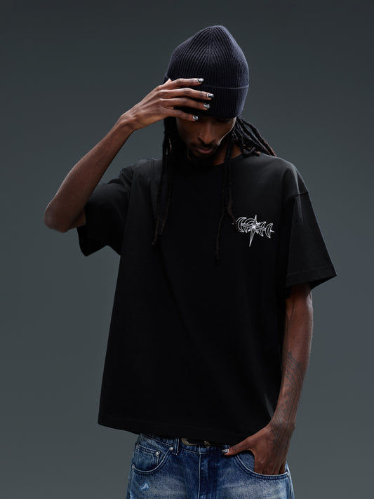 LUMINOUS DAWN SPECTER FLOCKED S/S TEE