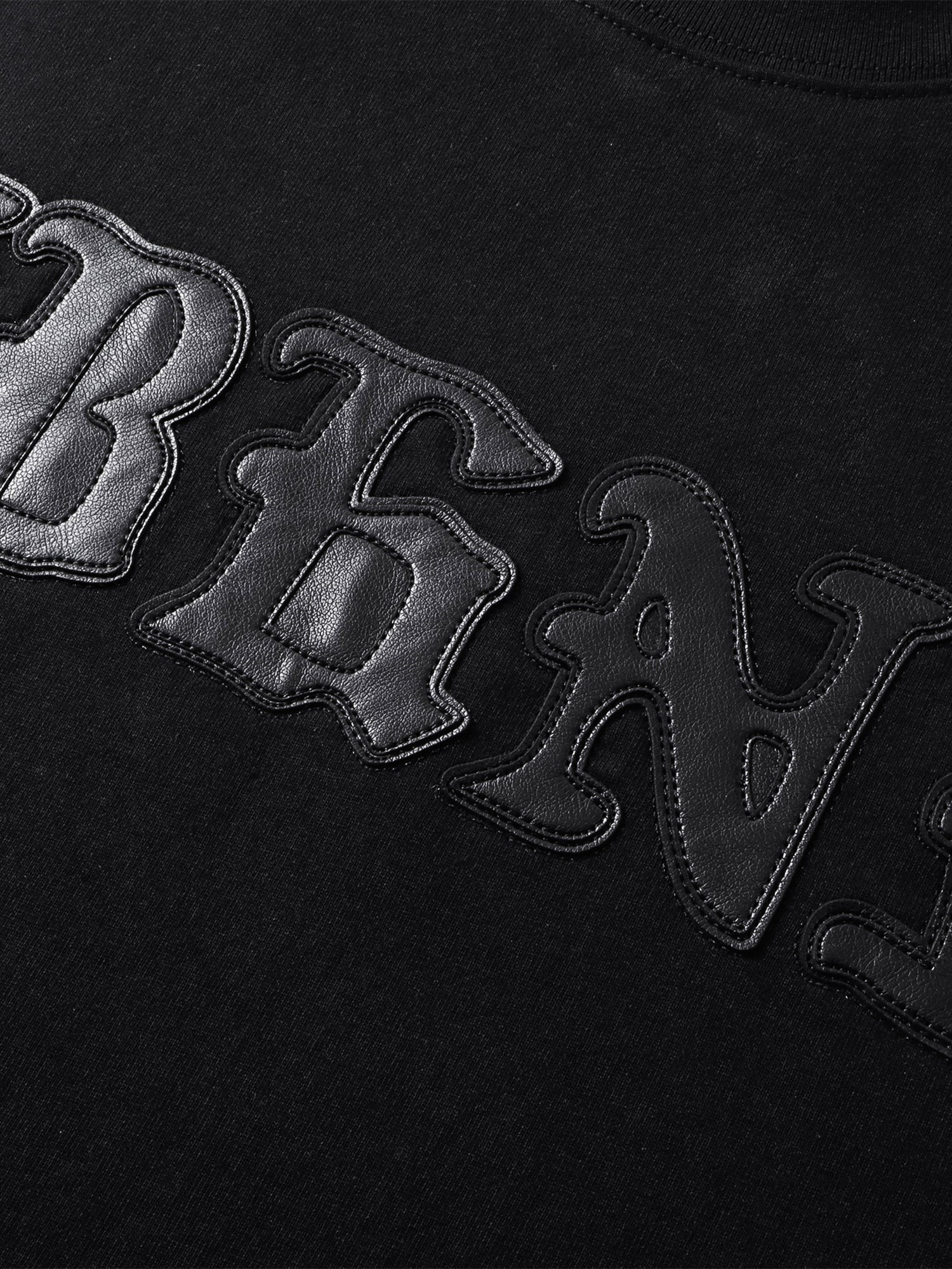 LUMINOUS DAWN LEATHER PATCH LOGO T-SHIRT