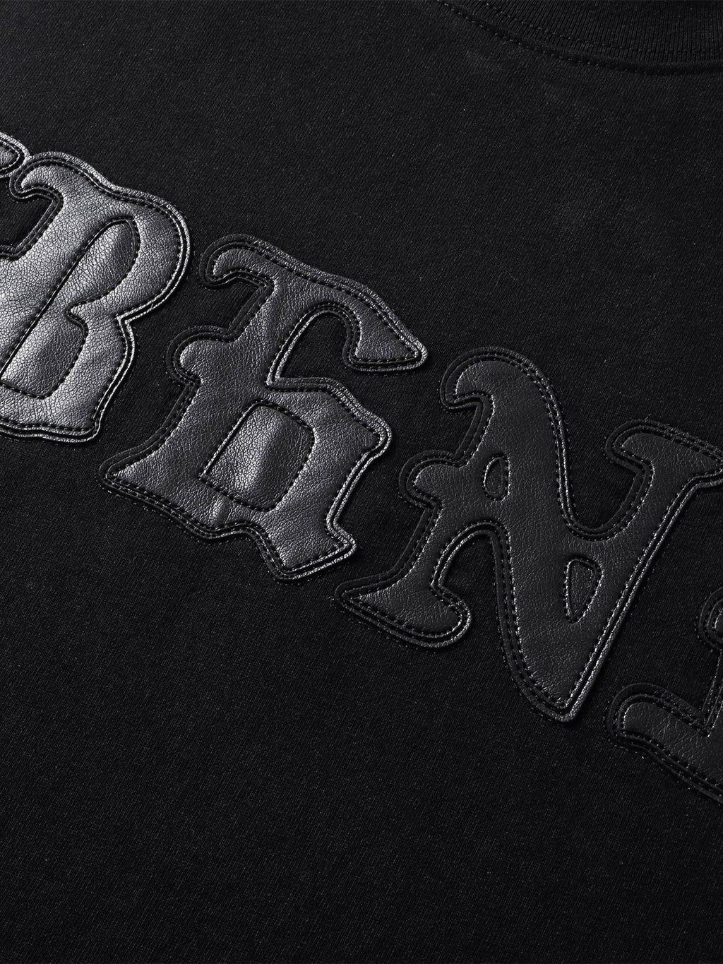 LUMINOUS DAWN LEATHER PATCH LOGO T-SHIRT