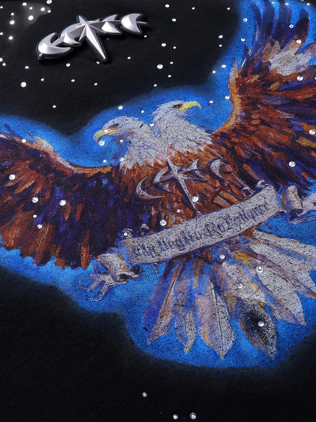 LUMINOUS DAWN DOUBLE-HEADED EAGLE RHINESTONE TANK