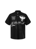 TBHNP Luminous Dawn double-headed eagle embroidered polo shirt — men's streetwear polo