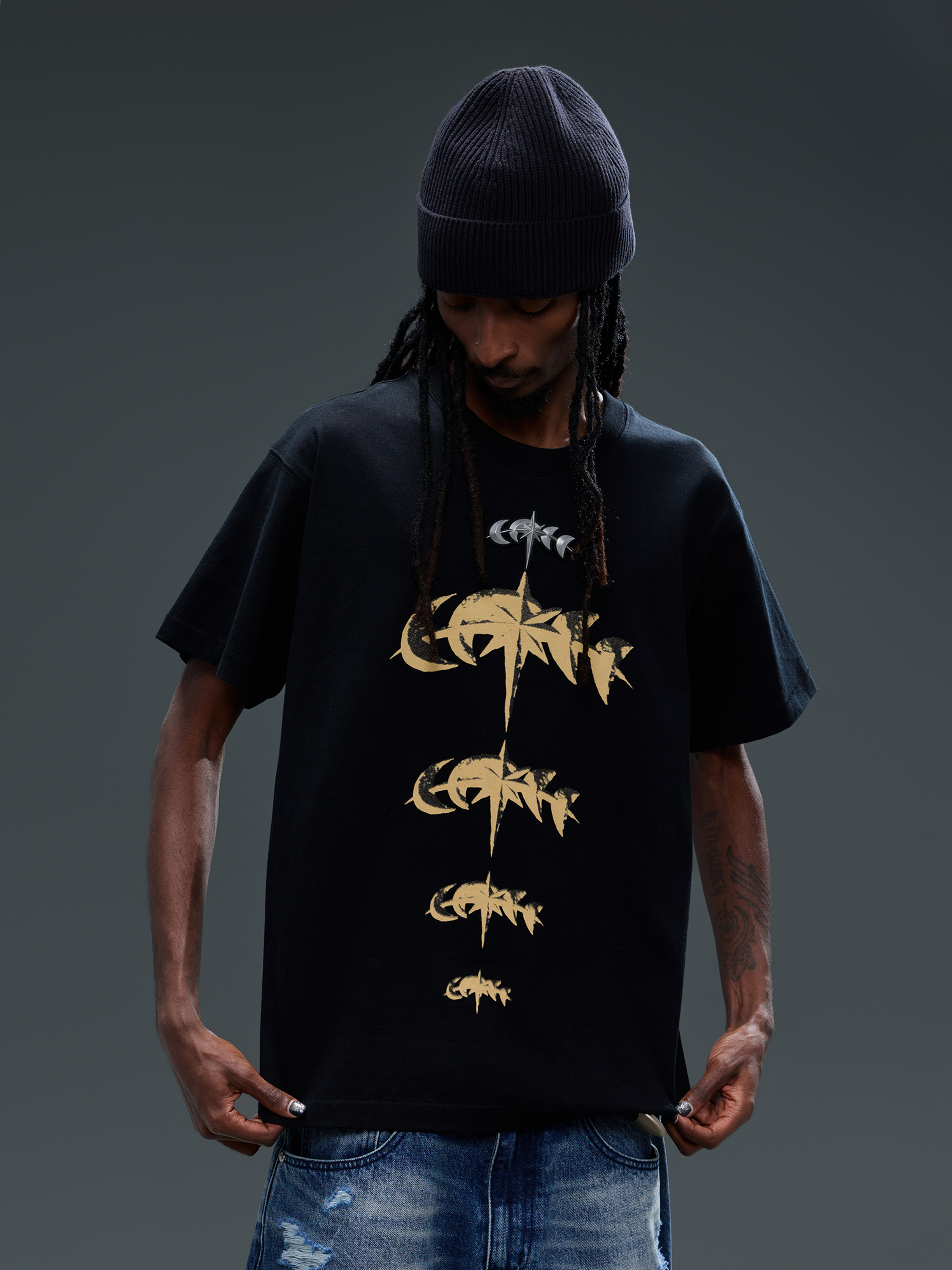 LUMINOUS DAWN FADED PRINT S/S TEE
