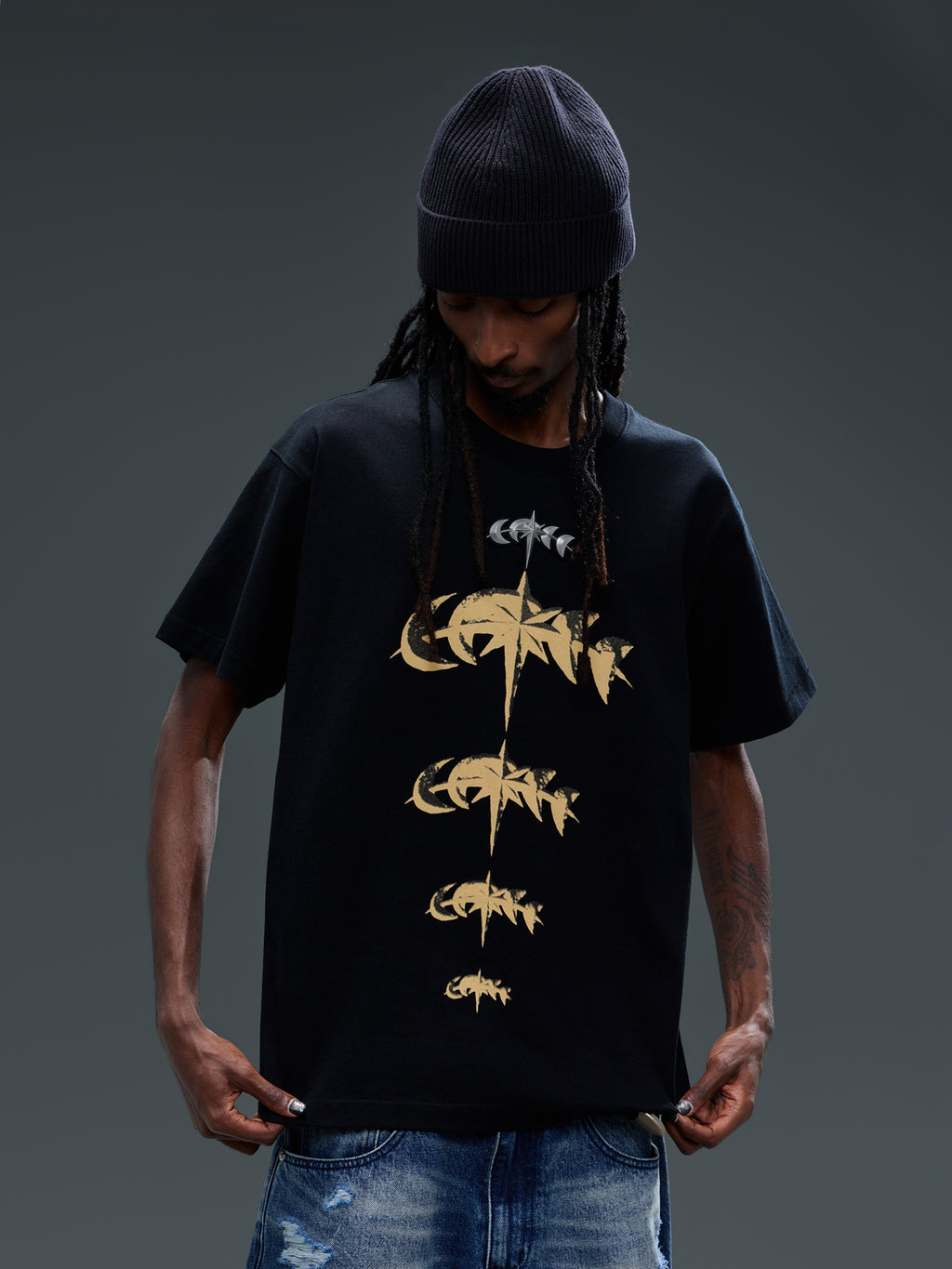 LUMINOUS DAWN FADED PRINT S/S TEE