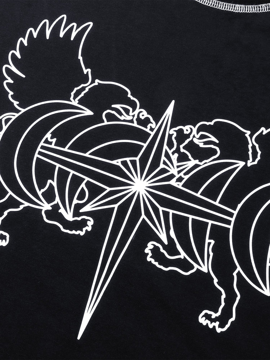 TBHNP Luminous Dawn double-headed eagle cotton t-shirt — men's streetwear graphic tee