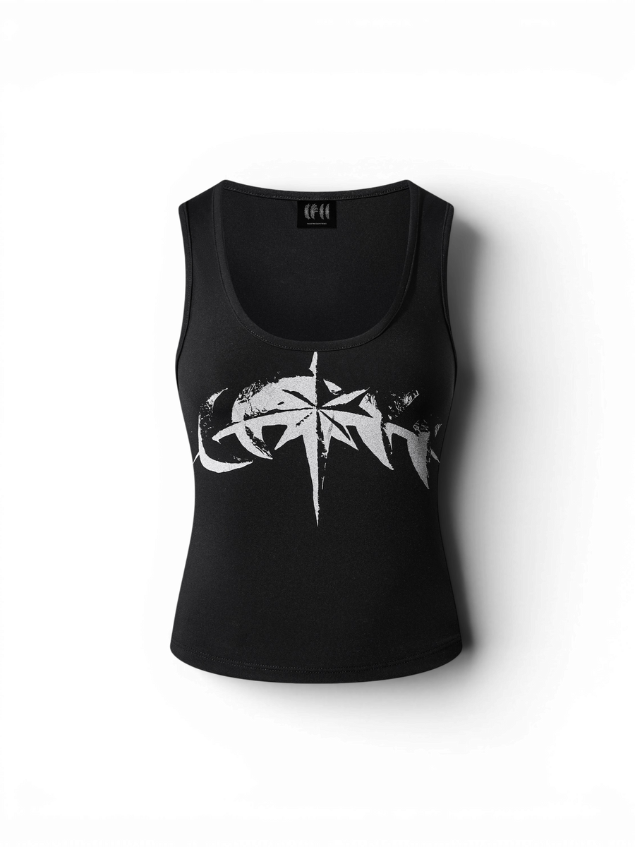 TBHNP Luminous Dawn women's bodycon tank top — streetwear fitted tank