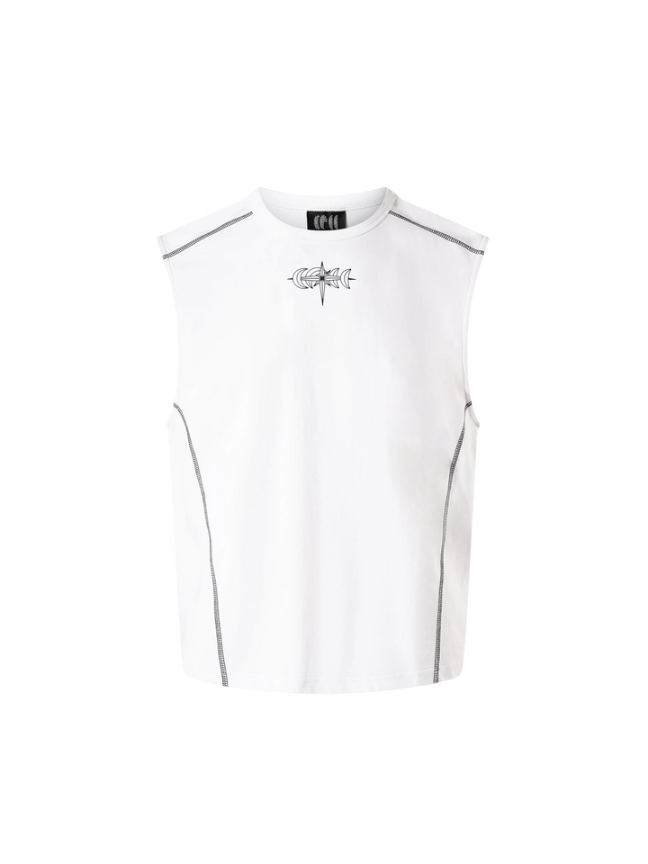 LUMINOUS DAWN DOUBLE-HEADED EAGLE SLEEVELESS TEE