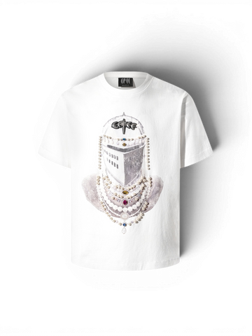 TBHNP Luminous Dawn jewel knight print cotton t-shirt — men's streetwear graphic tee