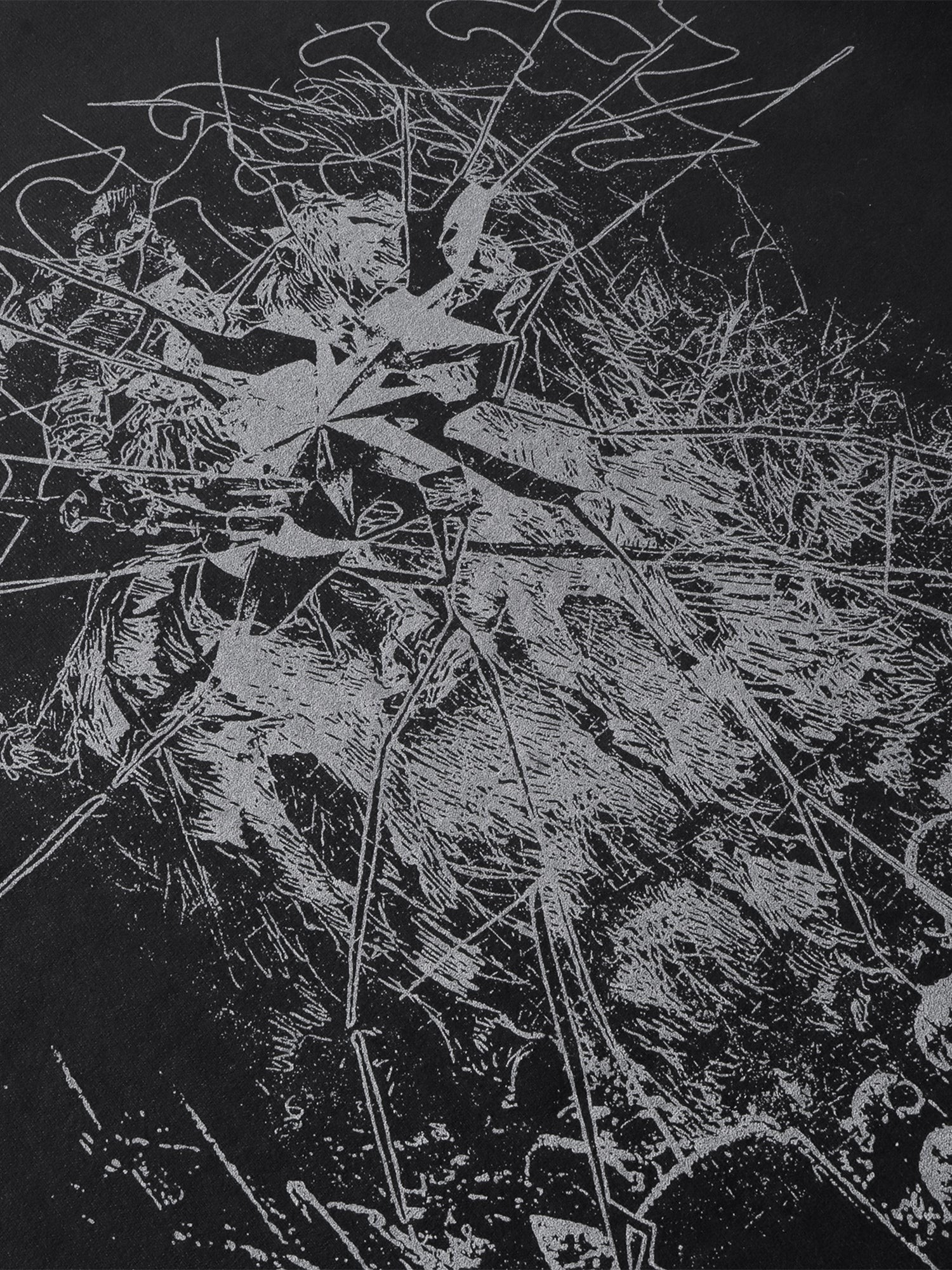 LUMINOUS DAWN BROKEN RUINS PRINT T-SHIRT