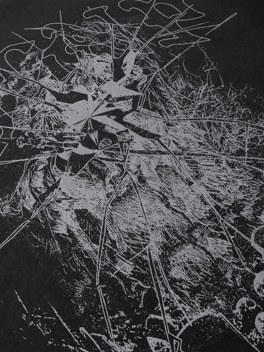 LUMINOUS DAWN BROKEN RUINS PRINT T-SHIRT